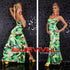 Strapless Floral Maxi Dress